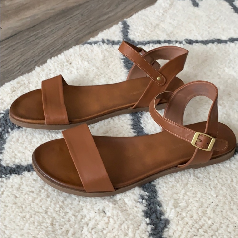 Brown strap sandals